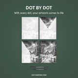 Winter Landscape Dot Painting