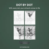 Cute Reindeer Dot Painting