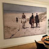 Morgenrit langs het strand, Anton Mauve (gezien bij vtwonen)