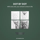 Cat with Butterfly Dot Painting