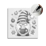 Gnome with Coffee Dot Painting