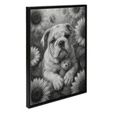 Bulldog Dot Painting