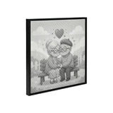 Old Couple Dot Painting