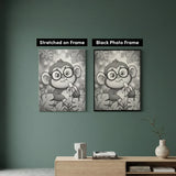 Monkey with Sunglasses Dot Painting