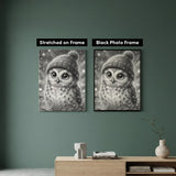 Little Christmas Owl Dot Painting